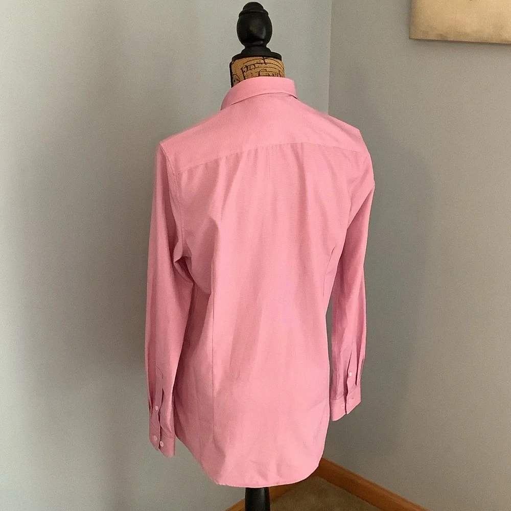 C-LAB NYC Long Sleeve Pink Dress Shirt Men Size Small 15/32-33" - Picture 2 of 15
